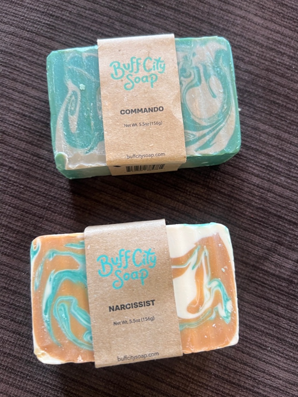 Buff City Soaps -Commando & Narcissist Artisan Soap Bars